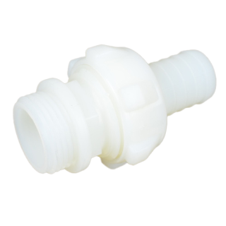 Prípojka plast 1"vonk-20mm had. šrúb.