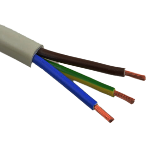 Kábel 1,5mm H05VV-F 3G biely