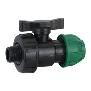 Ventil guľový plast. 1" VOZ x32mm